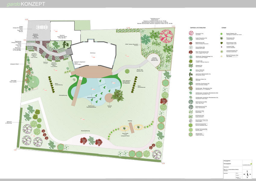 Sehr großer Garten mit Schwimmteich