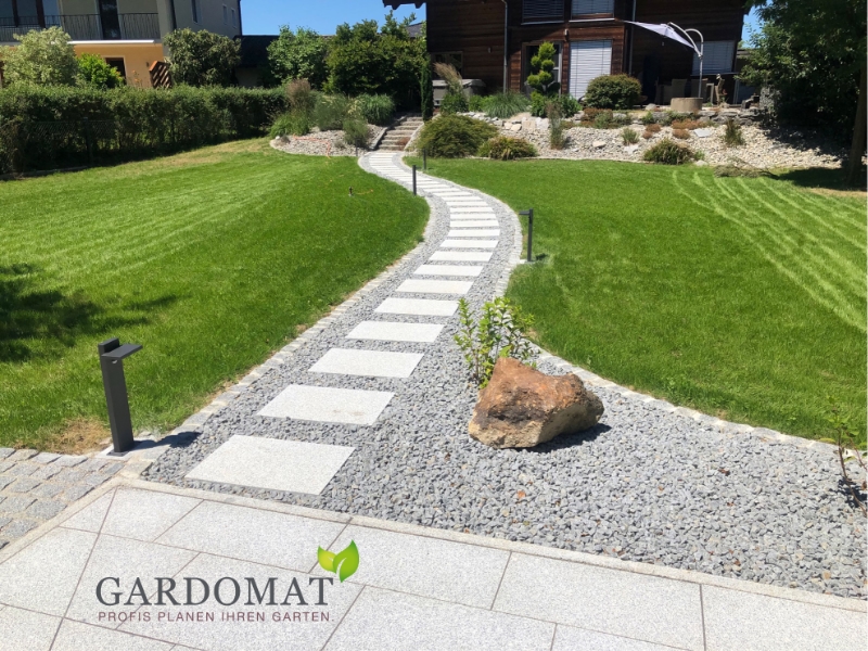 Moderner Garten mit Schwung