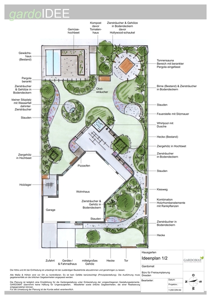 Romantisch natürlicher Garten