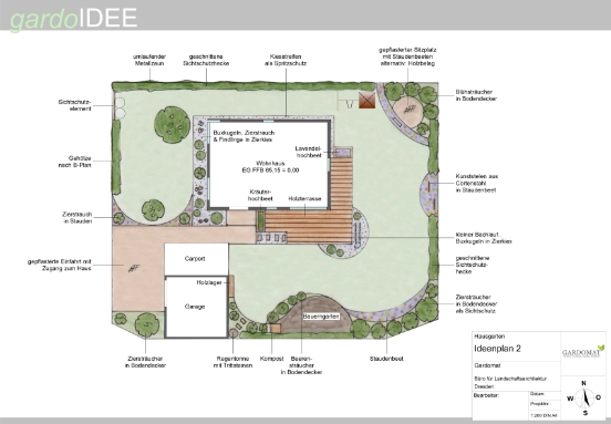 Natürlich klassischer Garten