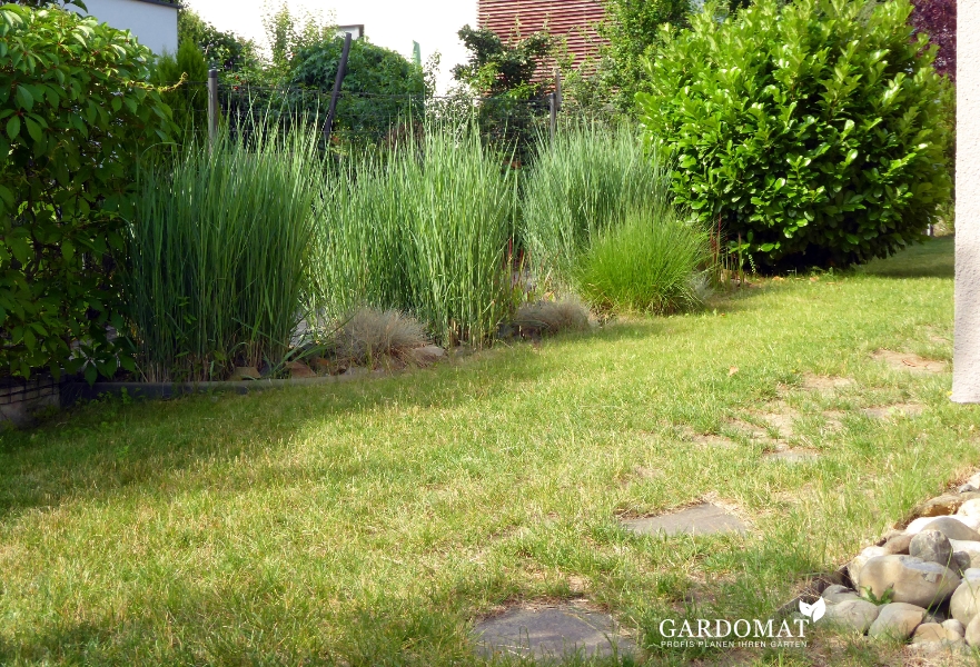 Natürlicher Stadtgarten mit zwei Ebenen