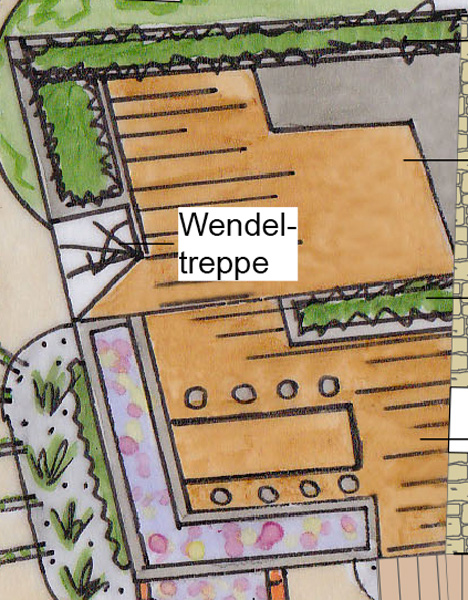 Romantische Dachterrasse