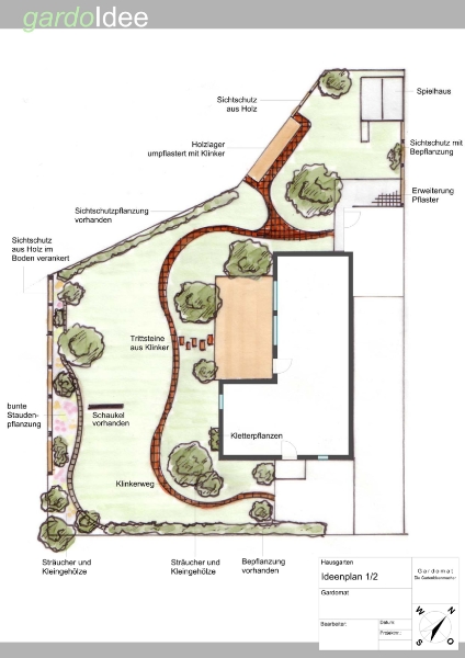 Hausgarten im natürlichen Stil