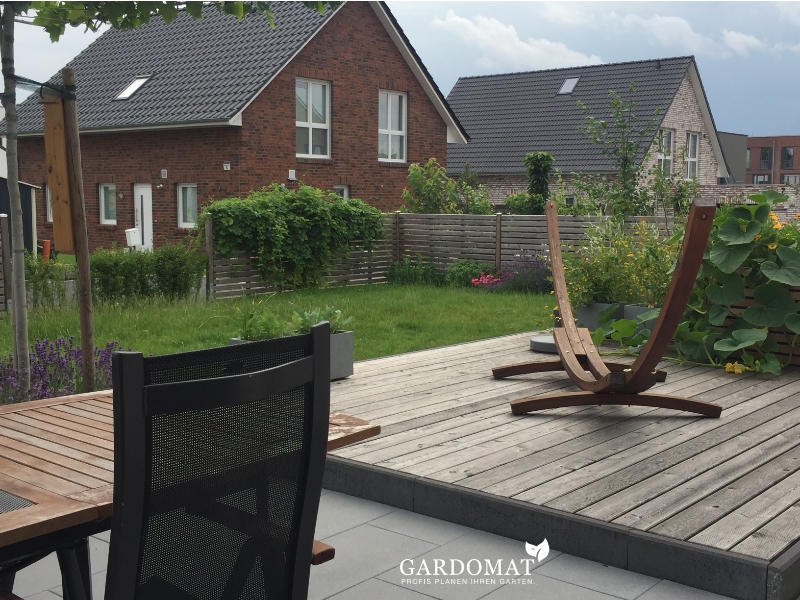 Natürlich moderner Garten 