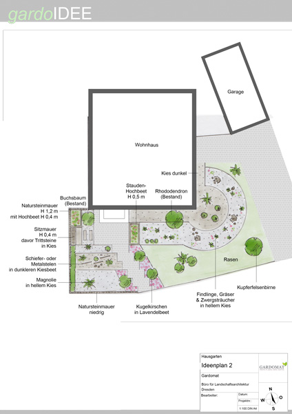 Natürlicher Vorgarten