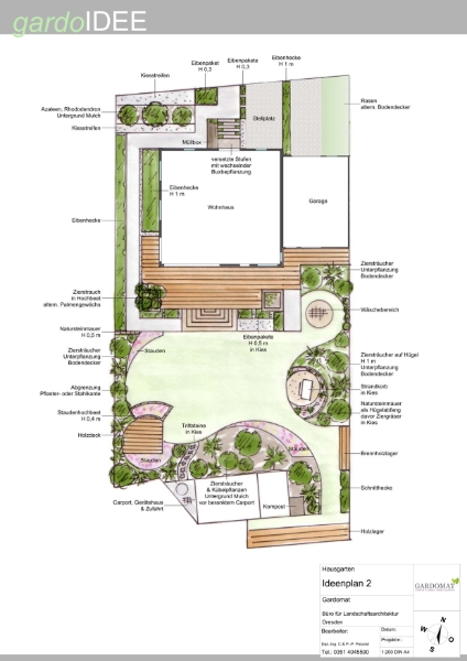 Gartengestaltung im mediterranen-modernen Stil