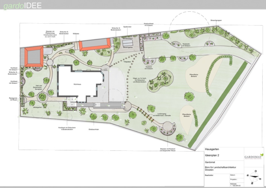 Großer klassischer Garten