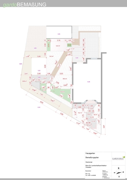 Repräsentativer Hausgarten im japanischen Stil