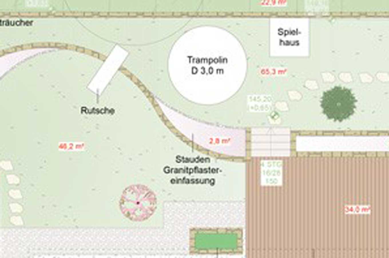 Großes Hanggrundstück im klassischen Stil