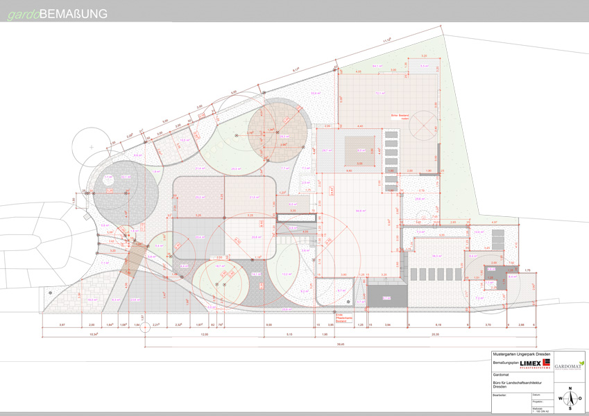 Mustergarten der Pflasterfirma LIMEX