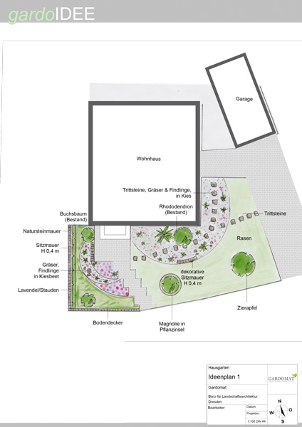 Natürlicher Vorgarten