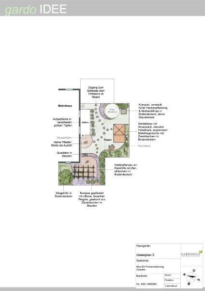 Mediterraner Garten mit Teich