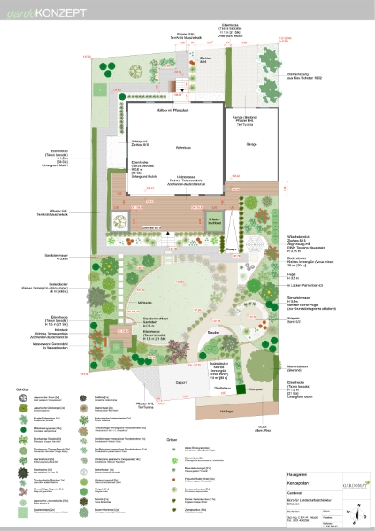 Gartengestaltung im mediterranen-modernen Stil